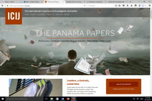 Panama Papers homepage